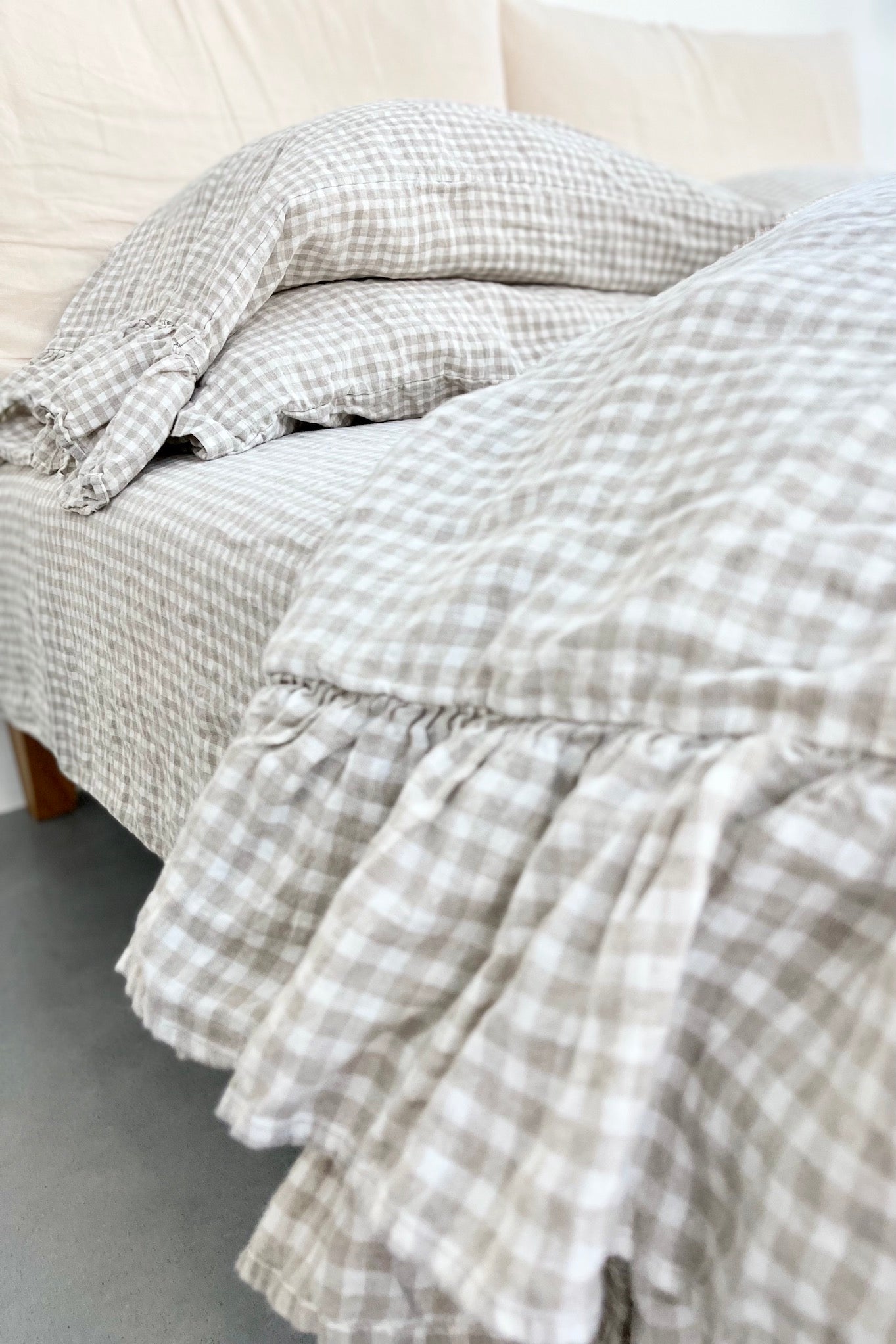 SHABBY CHIC duvet cover set white - MOO Linen Shop