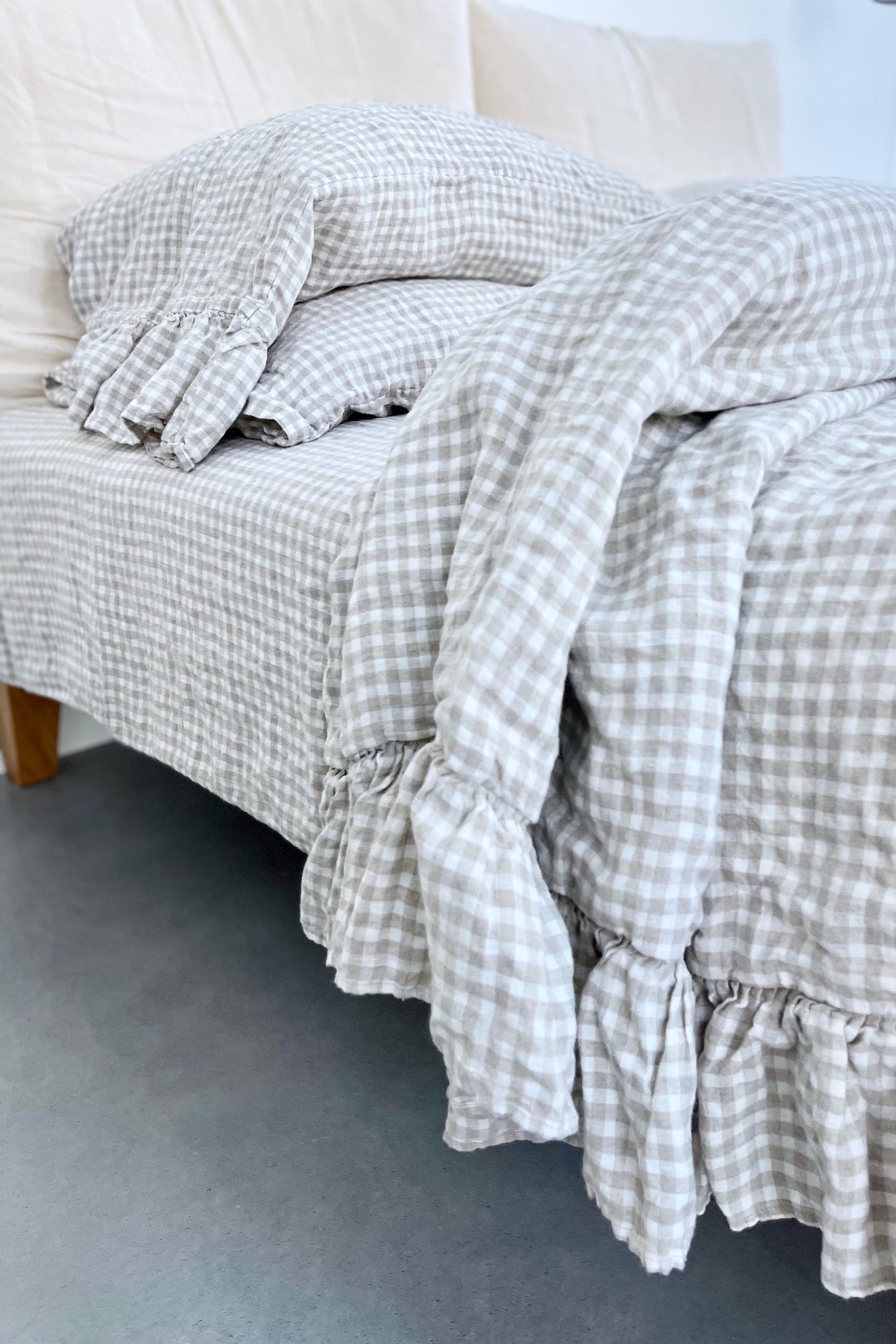 SHABBY CHIC duvet cover set white - MOO Linen Shop