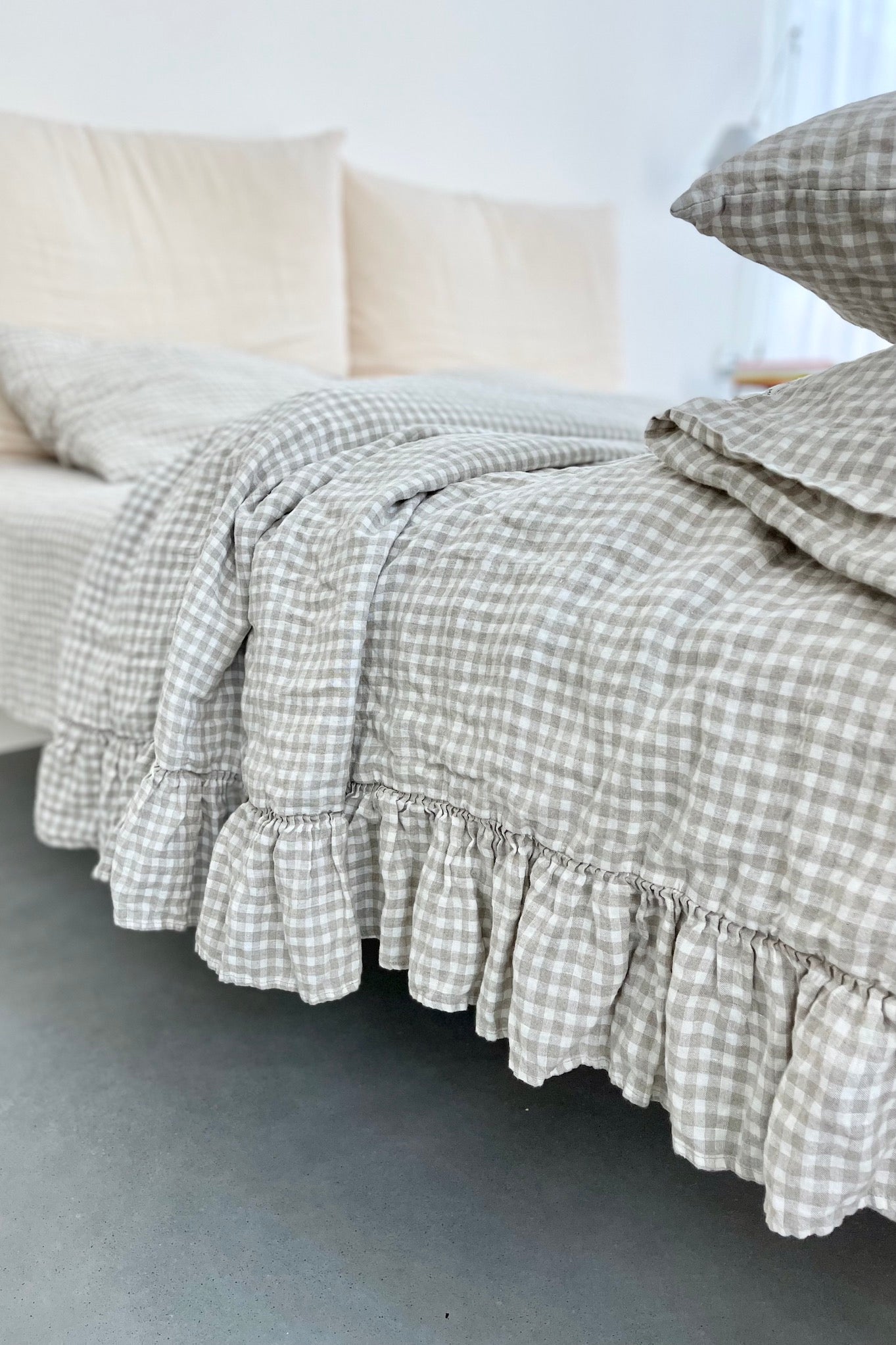 SHABBY CHIC duvet cover set white - MOO Linen Shop