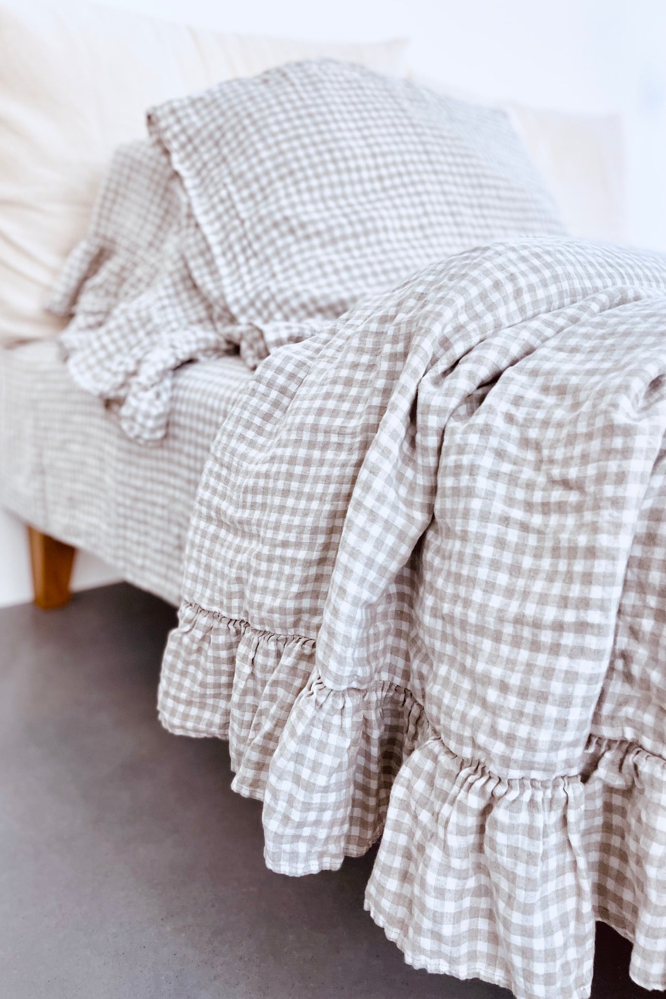 SHABBY CHIC duvet cover set white - MOO Linen Shop