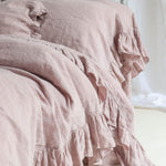 SHABBY CHIC duvet cover set white - MOO Linen Shop