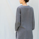 SHADE linen tunic shirt moss green - MOO Linen Shop