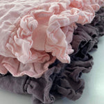 Small ruffle pillowcase SET white - MOO Linen Shop