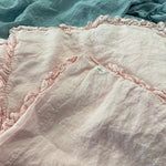 Small ruffle pillowcase SET white - MOO Linen Shop