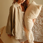 SWEET pajama set of 3 white - MOO Linen Shop