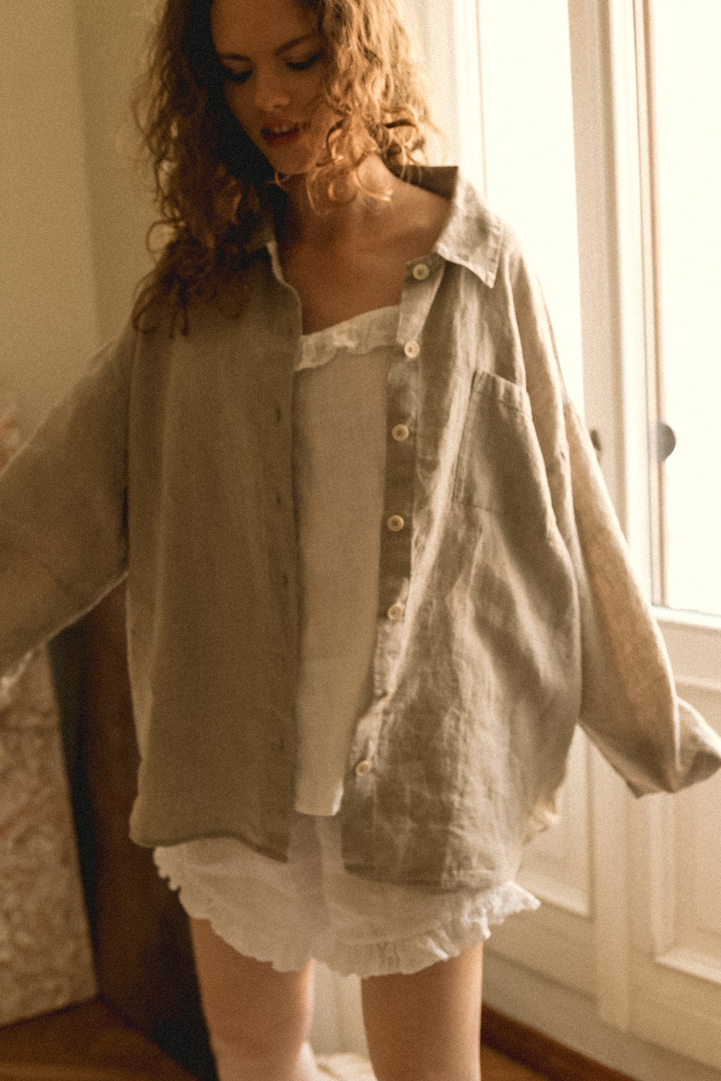 SWEET pajama set of 3 white - MOO Linen Shop