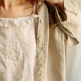 SWEET pajama set of 3 white - MOO Linen Shop