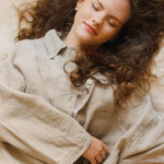 SWEET pajama set of 3 white - MOO Linen Shop