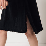 THE CITY linen dress antique white - MOO Linen Shop