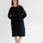 THE CITY linen dress antique white - MOO Linen Shop