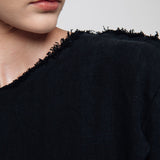 THE CITY linen dress antique white - MOO Linen Shop