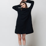 THE CITY linen dress antique white - MOO Linen Shop