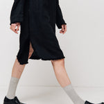 THE CITY linen dress antique white - MOO Linen Shop