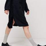 THE CITY linen dress antique white - MOO Linen Shop