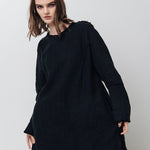 THE CITY linen dress antique white - MOO Linen Shop