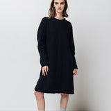 THE CITY linen dress antique white - MOO Linen Shop