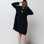 THE CITY linen dress antique white - MOO Linen Shop