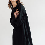 THE CITY linen dress antique white - MOO Linen Shop