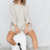 VANESSA boxy oversized shirt white - MOO Linen Shop