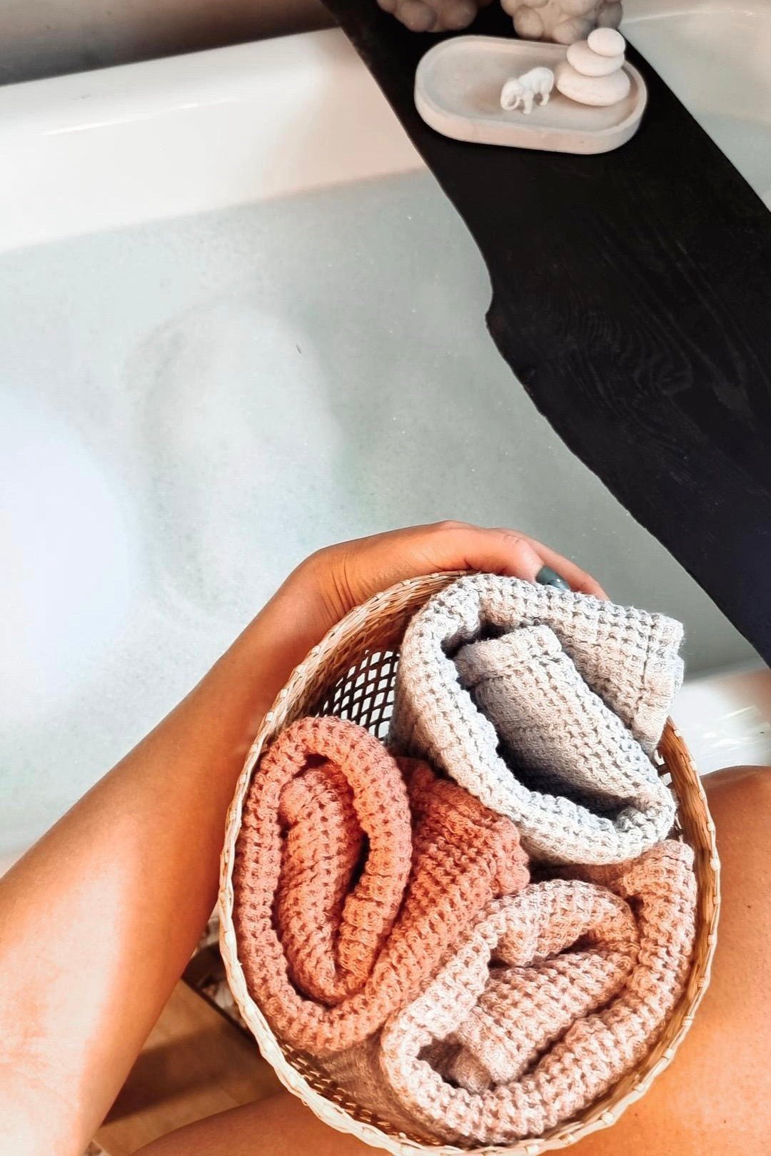Waffle TOWEL natural waffle - MOO Linen Shop