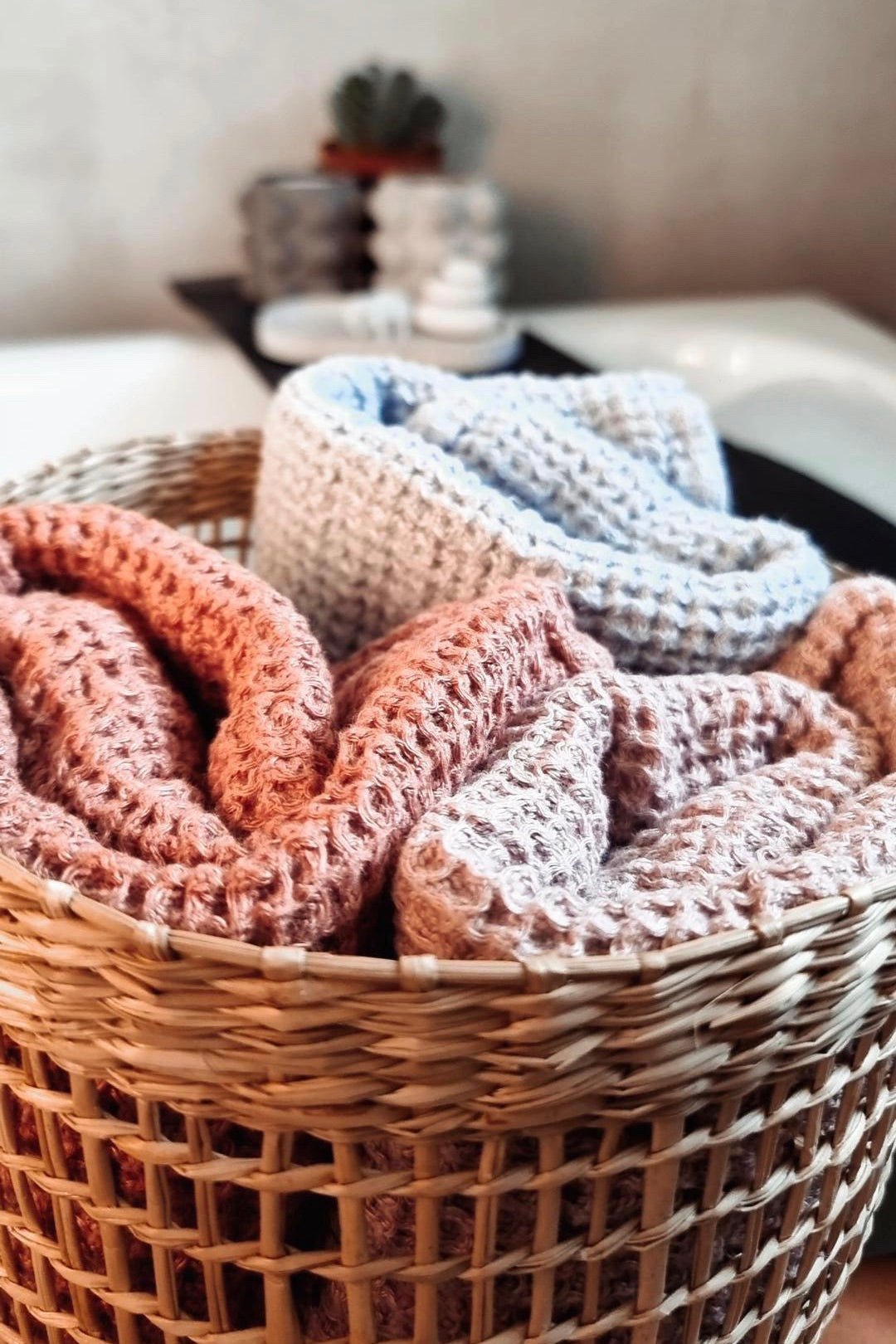 Waffle TOWEL natural waffle - MOO Linen Shop