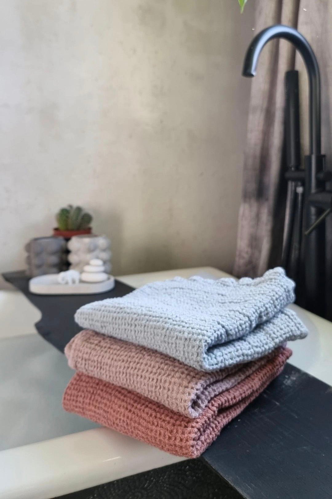 Waffle TOWEL natural waffle - MOO Linen Shop