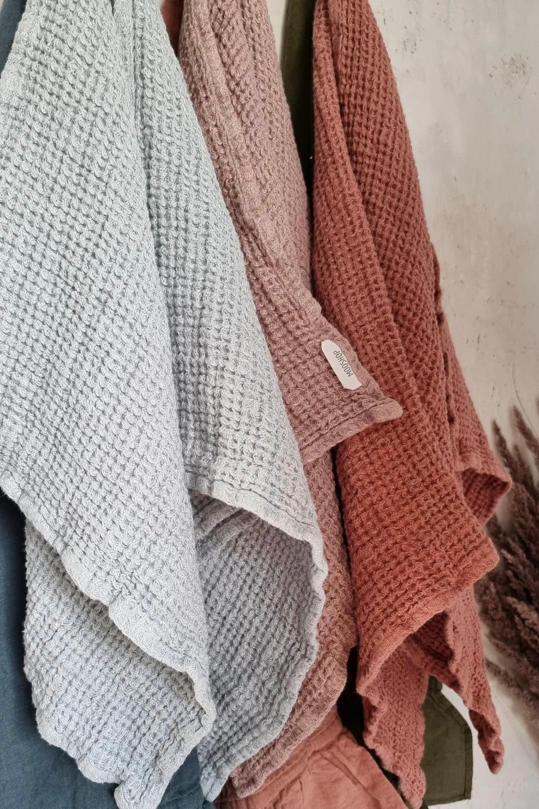 Waffle TOWEL natural waffle - MOO Linen Shop