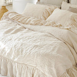 Washed Linen duvet cover set CREAM DREAM white - MOO Linen Shop