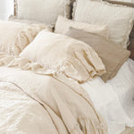 Washed Linen duvet cover set CREAM DREAM white - MOO Linen Shop